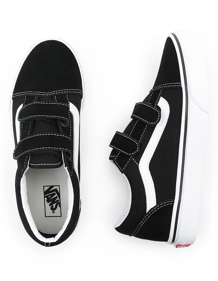 Vans Old Skool V Black/True White Shoes | BLACK/TRUE WHITE (6BT)
