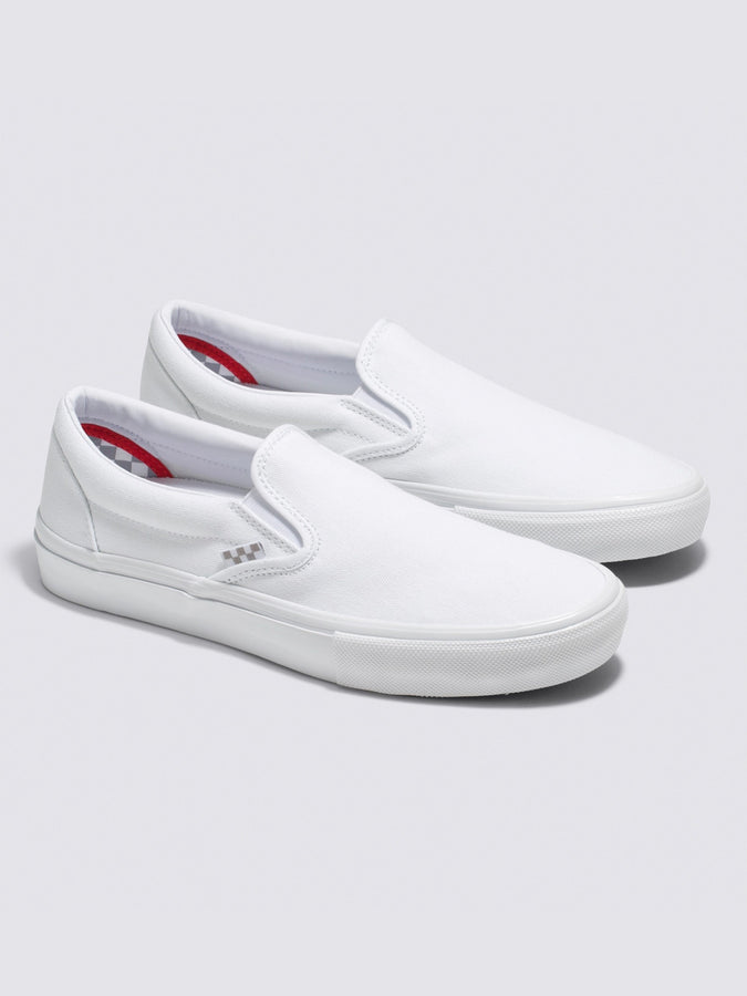 Vans Skate Slip-On True White Shoes | TRUE WHITE (W00)