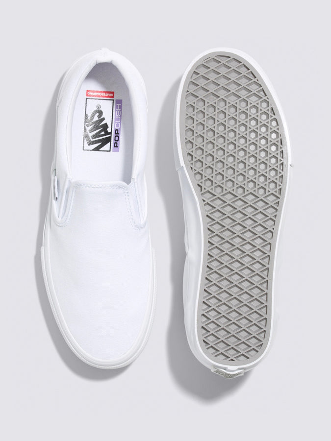 Vans Skate Slip-On True White Shoes | TRUE WHITE (W00)