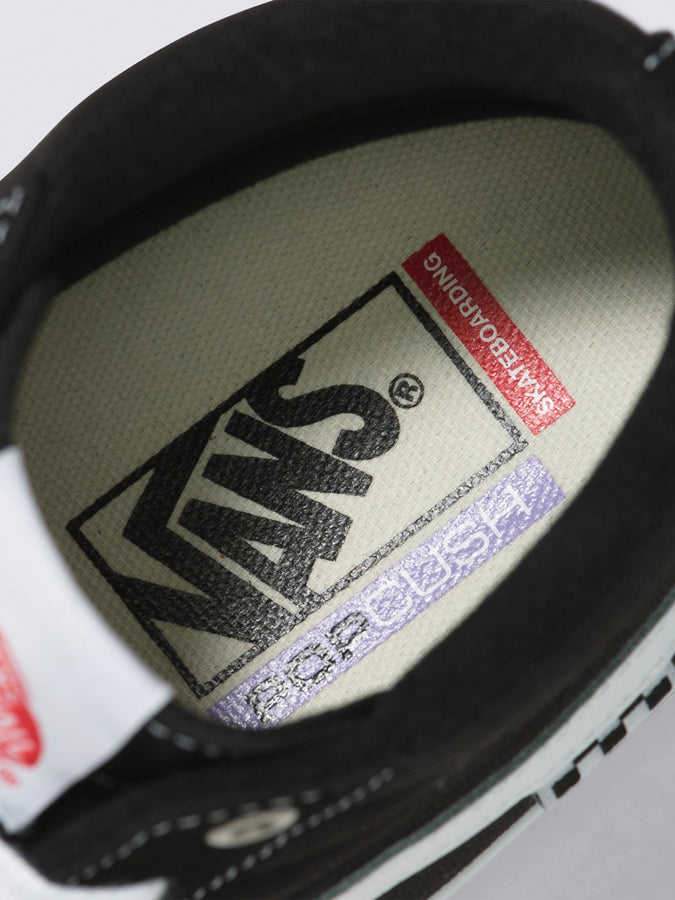 Vans Skate Sk8-Hi Black/White Shoes | BLACK/WHITE (Y28)