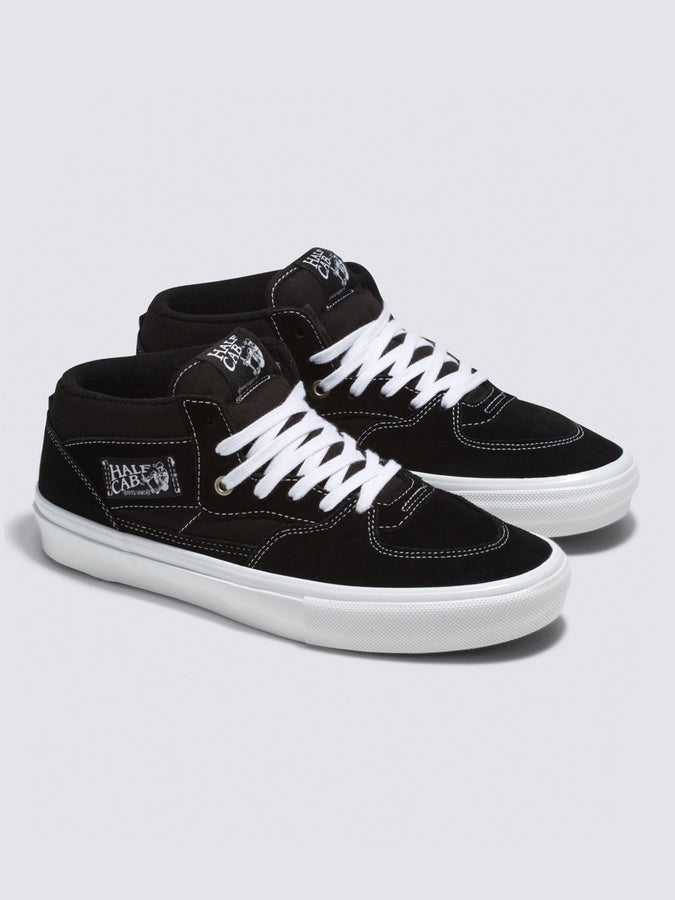 Vans Skate Half Cab Black/White Shoes | BLACK/WHITE (Y28)