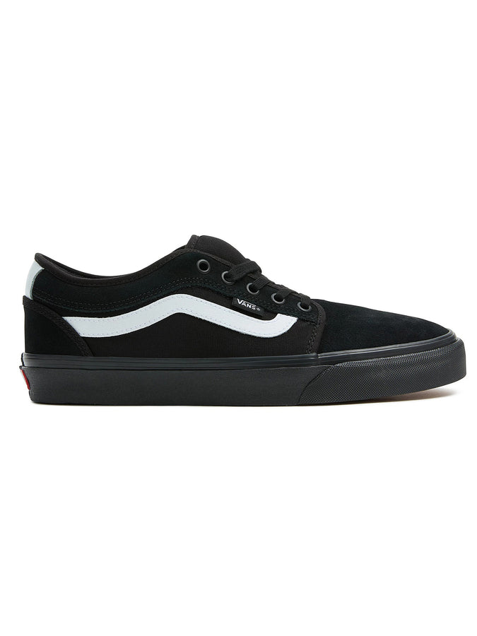 Vans Skate Chukka Low Sidestripe Black/Black/White Shoes | BLACK/BLACK/WHITE (B8C)