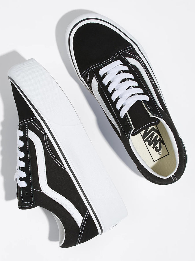 Vans Old Skool Stackform Women Black/True White Shoes | BLACK/TRUE WHITE (6BT)