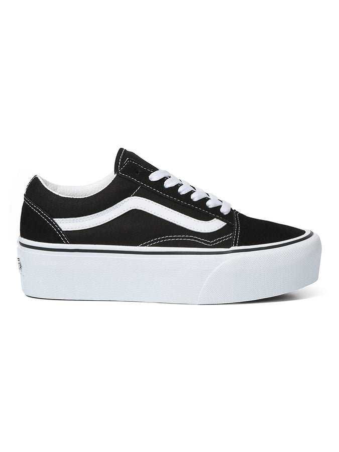 Vans Old Skool Stackform Women Black/True White Shoes | BLACK/TRUE WHITE (6BT)