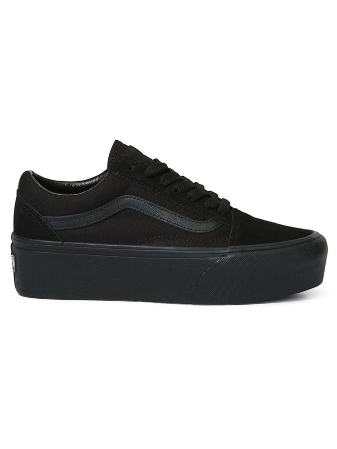 Vans Old Skool Stackform Women Black/Black Shoes | BLACK/BLACK (BKA)