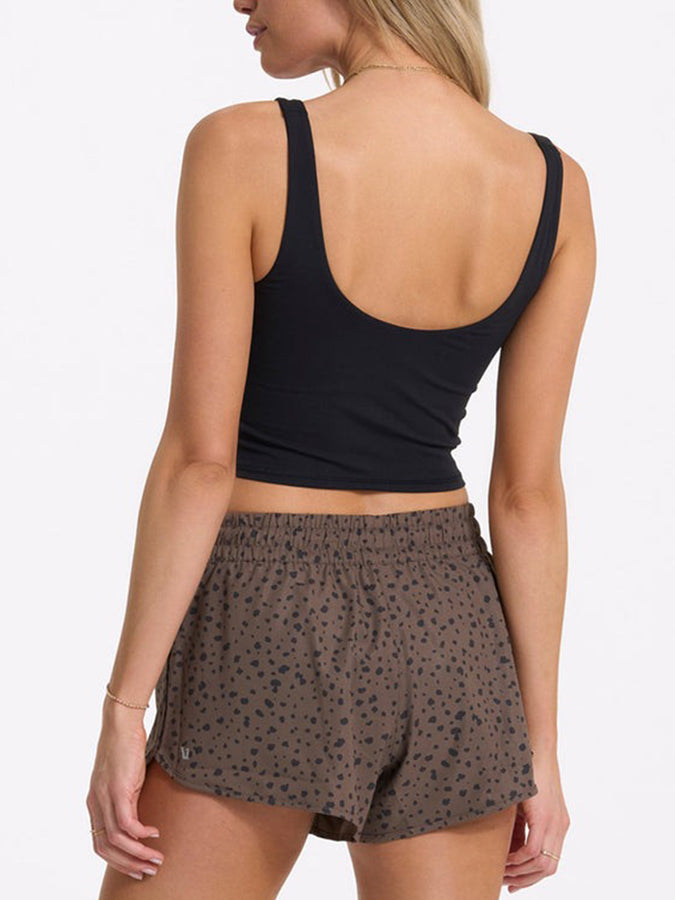 Vuori Daily Women Crop Tank Top | BLACK (BLK)