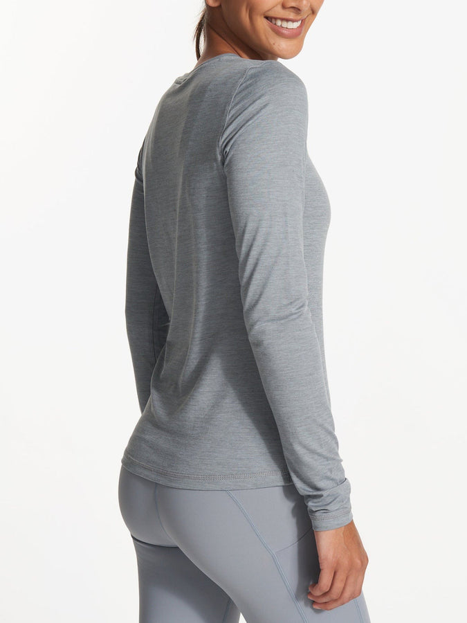 Vuori Lux Women Long Sleeve T-Shirt | FLINT HEATHER (HFT)