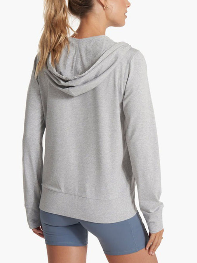 Vuori Halo Performance 2.0 Zip Hoodie | PALE GREY HEATHER (PHG)