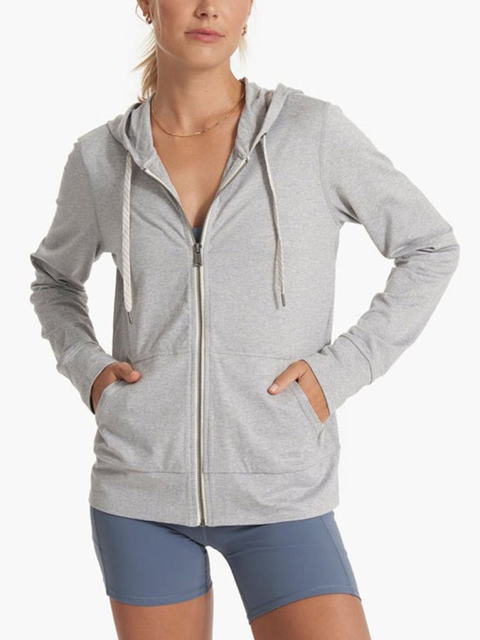 Vuori Halo Performance 2.0 Zip Hoodie | PALE GREY HEATHER (PHG)