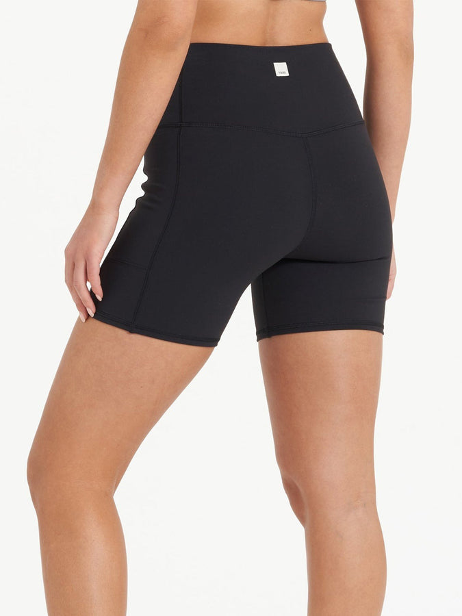 Vuori Studio Women Pocket Shorts Spring 2024 | BLACK (BLK)