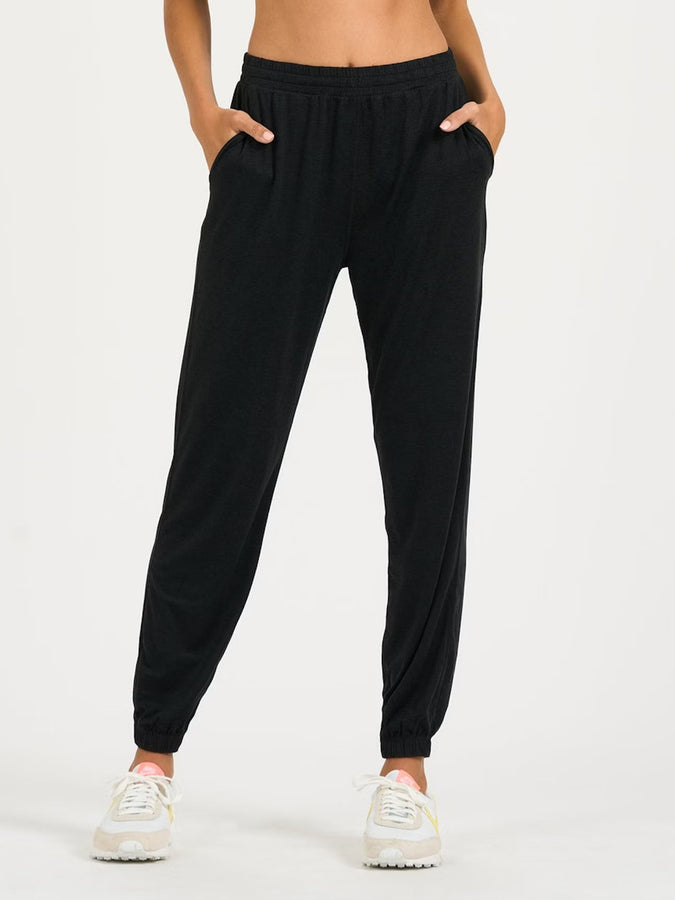Vuori Boyfriend Women Sweatpants | BLACK HEATHER (HBK)