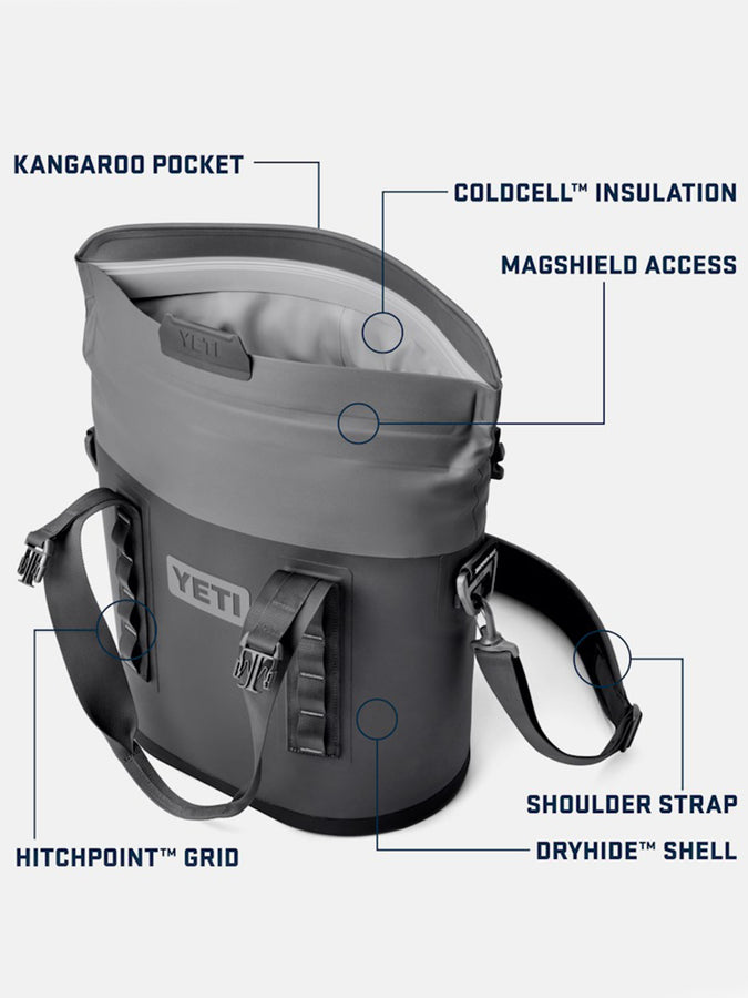 Yeti Hopper Charcoal M15 Soft Cooler 2024 | ChARCOAL
