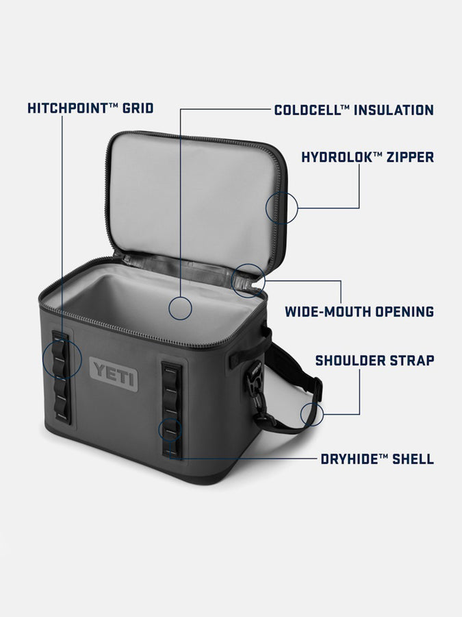 Yeti Hopper Flip 18 Soft Cooler Black Bag | BLACK