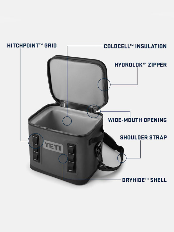 Yeti Hopper Flip 12 Soft Cooler Black Bag | BLACK