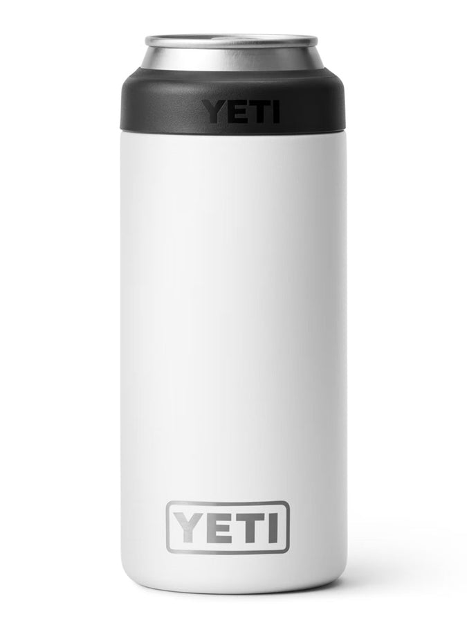 Yeti Rambler Coslter Slim White Can Insulator | WHITE