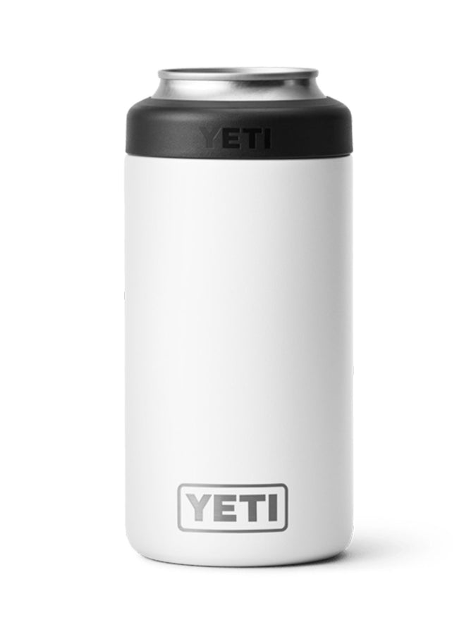 Yeti Rambler White Colster 12oz Slim Can Insulator | WHITE