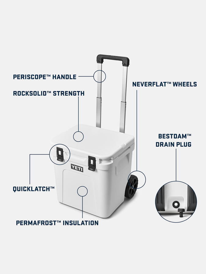 Yeti Roadie 48 White Wheeled Cooler | WHITE