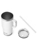 Yeti Rambler 25oz White Straw Mug 2024