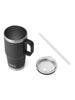 Yeti Rambler Straw 24oz Black Mug