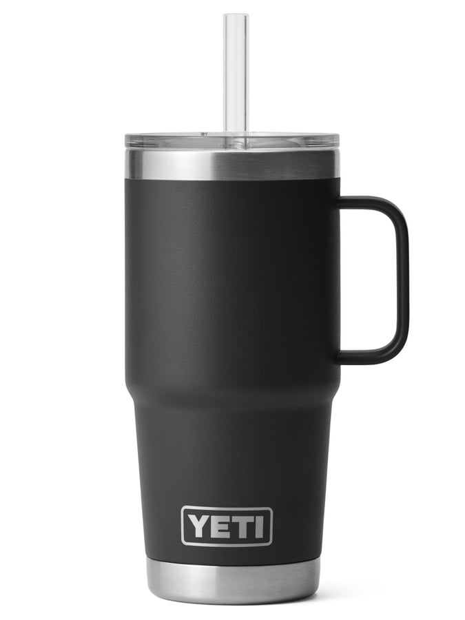 Yeti Rambler Straw 24oz Black Mug | BLACK