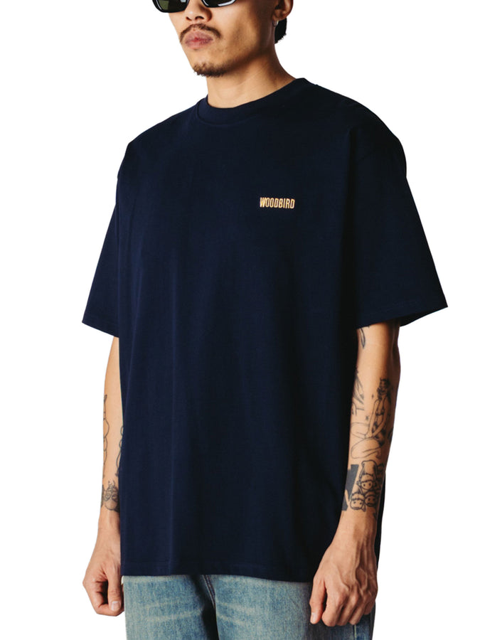 Woodbird Baine Cook T-Shirt Fall 2026 | DARK NAVY