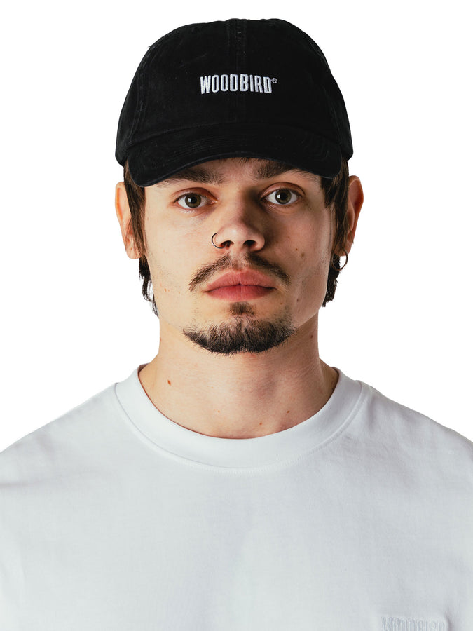 Woodbird Core Twill Hat 2026 | BLACK/WHITE