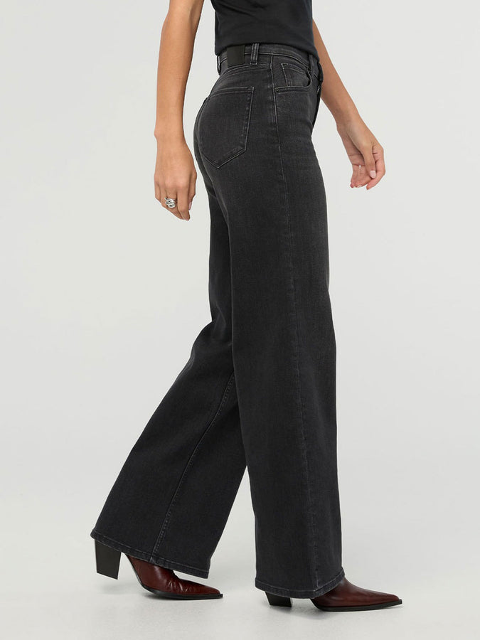 Duer Performance Plus High Rise Wide Faded Black Jeans Fall 2026 | FADED BLACK (Z06)