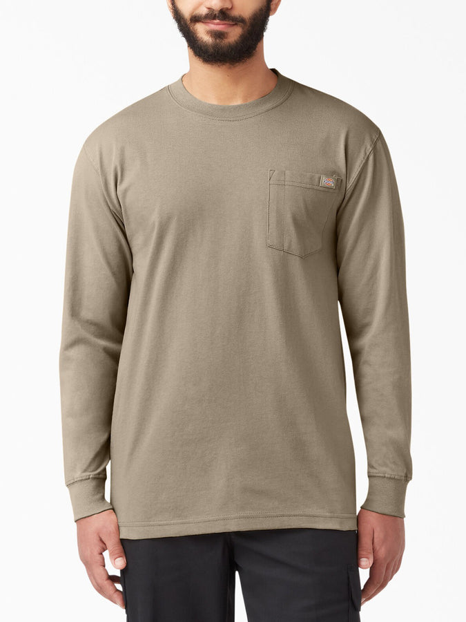 Dickies Heavyweight Pocket Long Sleeve T-Shirt | DESERT SAND (DS)