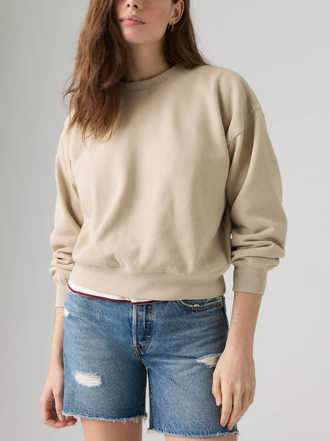 Levis Vintage Boxy Chateau Gray Crewneck Sweatshirt Fall 2026 | CHATEAU GRAY (0015)