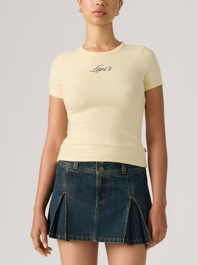 Levis GR Hayes SSNL Script Emb Pear Sorbet T-Shirt Fall 2026 | PEAR SORBET (0008)