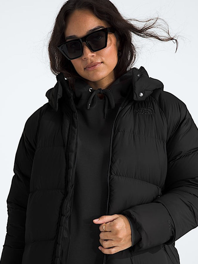 The North Face Hydrenalite City Long Down Hooded Parka Jacket | TNF BLACK (JK3)