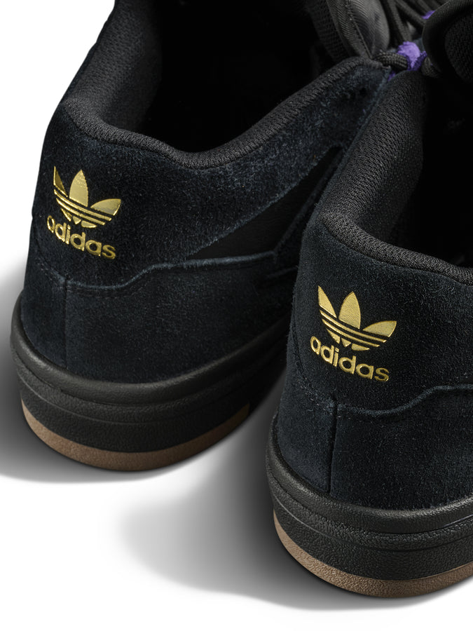 Adidas Kader Core Black/Purple/Metallic Gold Shoes Holiday 2026 | CORE BLACK/PURPLE/GLD METALLIC
