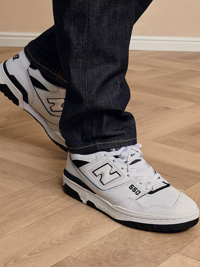 New Balance 550 White/Black Shoes | WHITE/BLACK