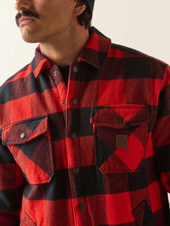 Brixton Durham Lined Jacket Fall 2026 | RED/BLACK BUFFALO PLAID