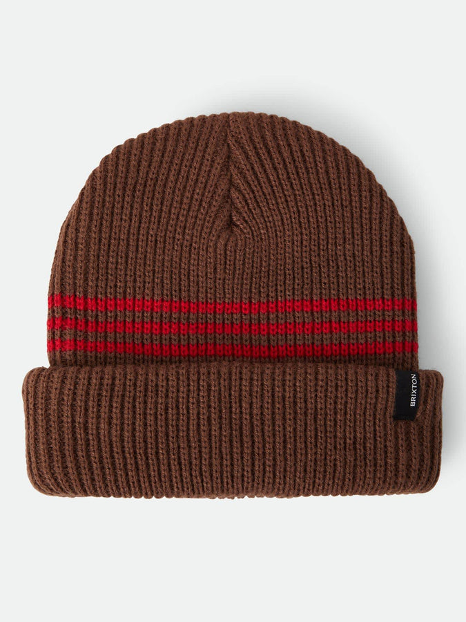 Brixton Chunky Heist Beanie | PINECONE BROWN/CHILI PEPPER