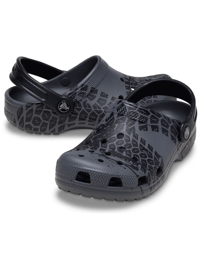 Crocs Classic Tire Print Clog Shoes Summer 2025 | SLATE GREY (0DA)