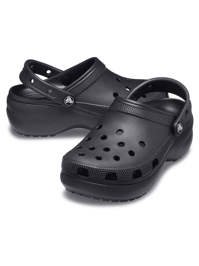 Crocs Classic Platform Clog Black Shoes | BLACK (001)