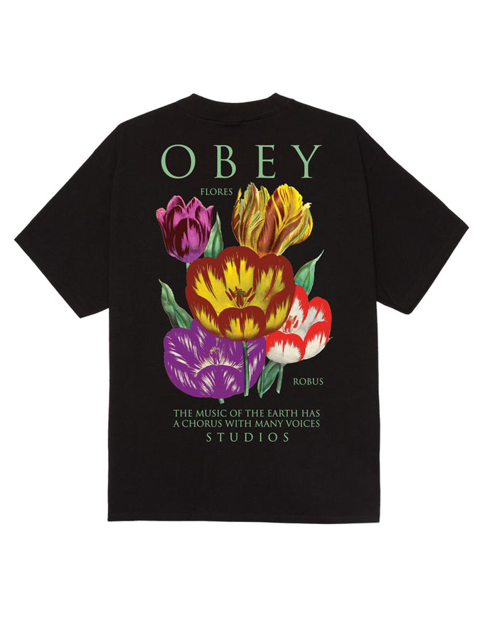 Obey Flores Robus T-Shirt Fall 2026 | BLACK (BLK)