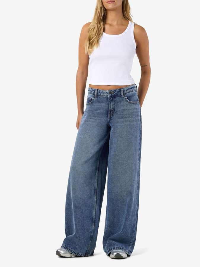 Noisy May Kettie Wide Medium Blue Denim Jeans Fall 2026 | MEDIUM BLUE DENIM