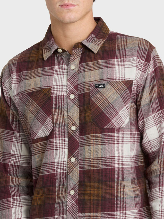 Quiksilver Avalon Flannel L/S Buttondown Shirt Fall 2026 | OXBLOOD RED (OXR)