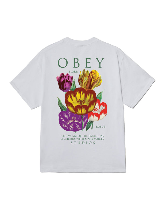 Obey Flores Robus T-Shirt Fall 2026 | WHITE (WHT)