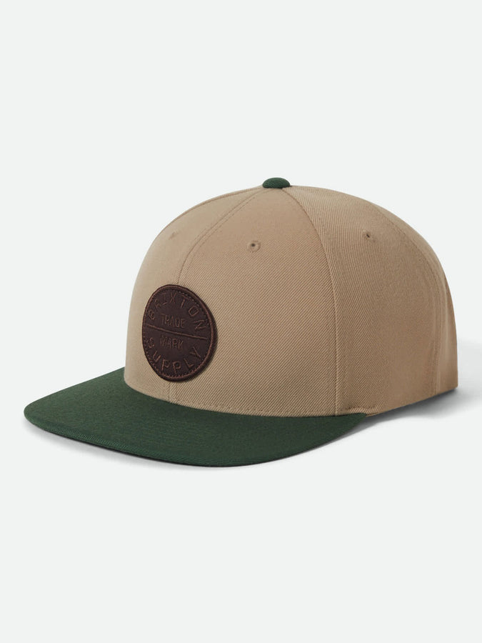 Brixton Oath III Snapback Hat | KHAKI/PRIMAL GREEN