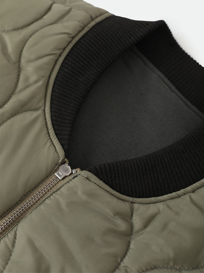 Brixton Builders Abraham Reversible Vest Fall 2026 | BLACK/OLIVE SURPLUS