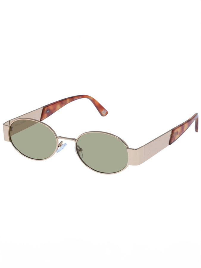 Aire Mars Satin Gold Vintage/Khaki Sunglasses | SATIN GOLD VINTAGE/KHAKI