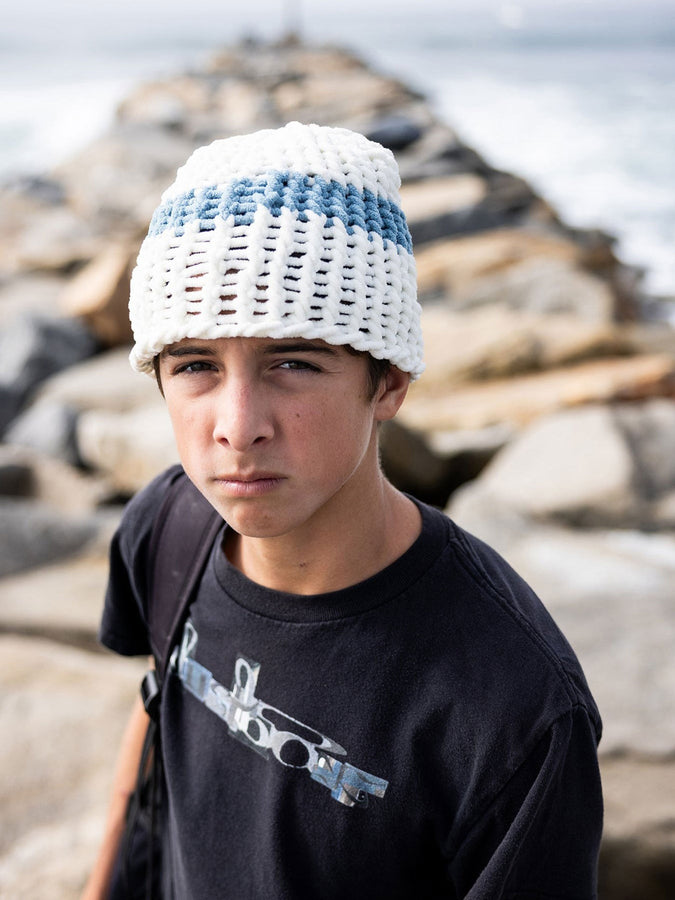 Coal Lampshade Skully Beanie | OFF WHITE/SHALE BLUE (OWH)