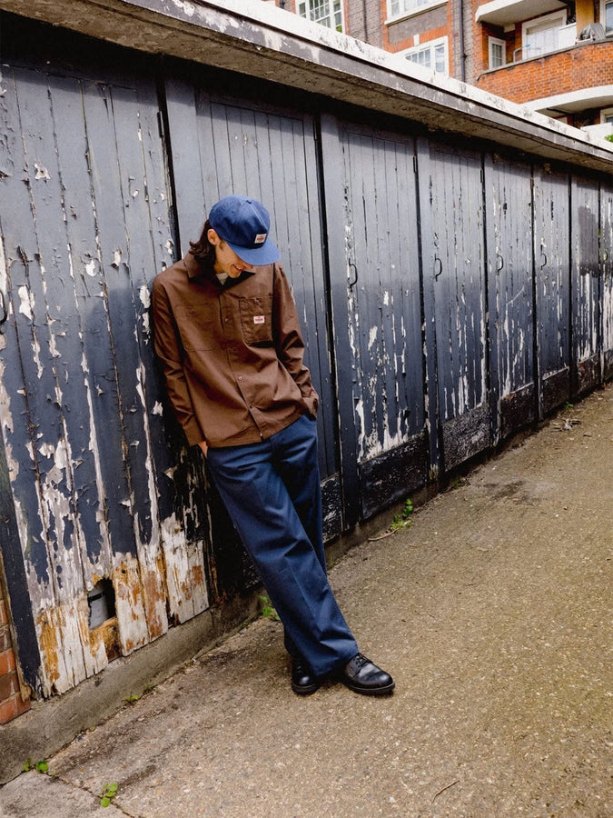 Brixton Trademark Snapback Hat | WASHED NAVY