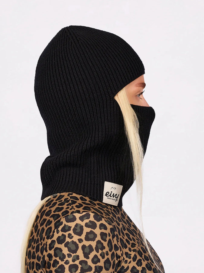 Eivy Foldable Knit Balaclava Beanie | BLACK