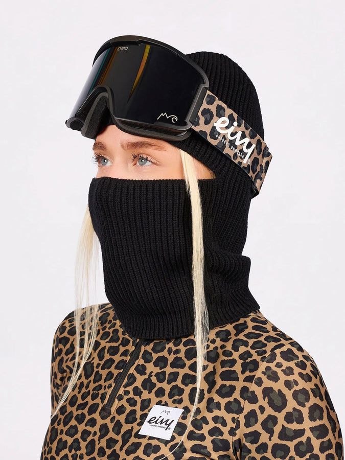 Eivy Foldable Knit Balaclava Beanie | BLACK
