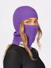 Eivy Foldable Knit Grape Balaclava Beanie