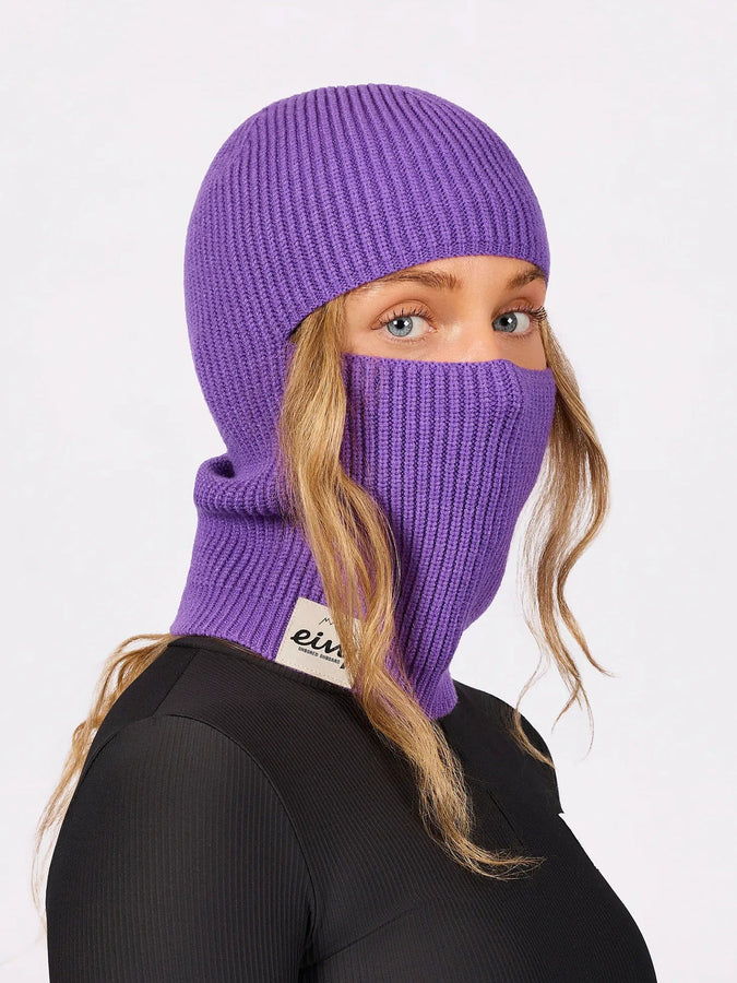 Eivy Foldable Knit Grape Balaclava Beanie | GRAPE